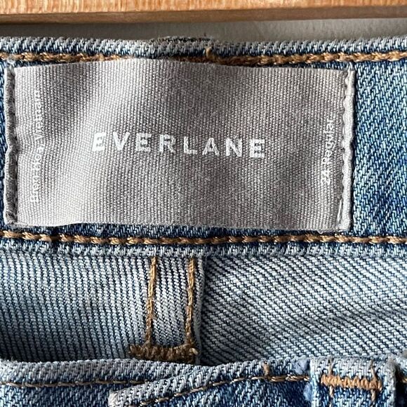 EVERLANE high rise skinny blue jeans 24 regular - Picture 4 of 9